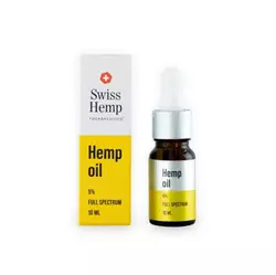 Swiss Hemp - CBD Масло КБД Hemp Oil 5% (10 ml./500 mg.) Full Spectrum