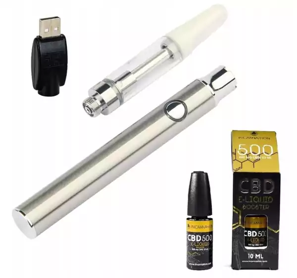 CBD Вейп-набор - Вейп-ручка Vertex 510 + CBD Жидкость для вейпа 500 (10 ml./500 mg.)