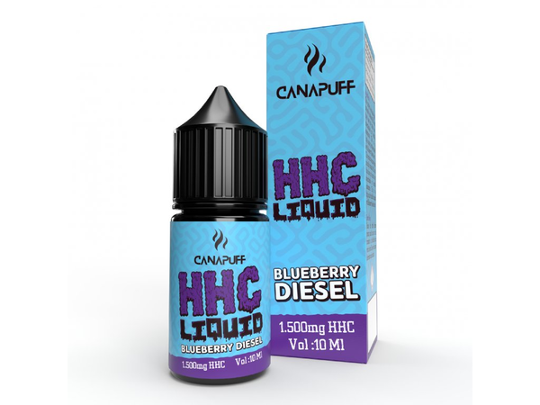 HHC Жидкость для вейп-ручки Canapuff - E-Liquid Blueberry Diesel (1500 mg. HHC) - 10 ml.