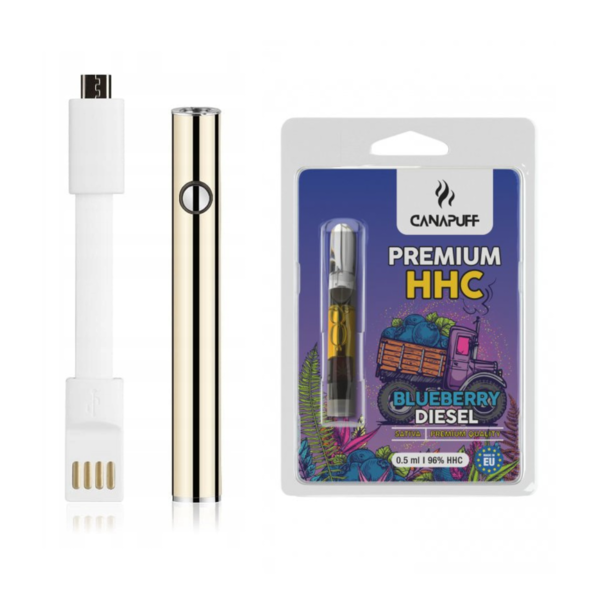 HHC Вейп-набор - Вейп-ручка Incannation + Картридж Canapuff HHC 96%