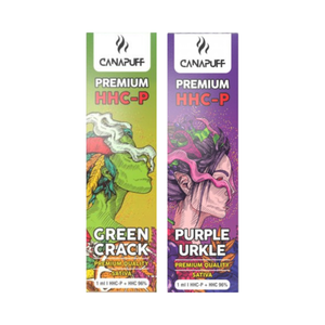 HHC Вейп-набор CANAPUFF - HHC-P Вейп-ручки Green Crack + Purple Urkle