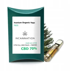 Incannation - CBD Вейп-ручка 510 Gold + 1 CBD Картридж 70% Full Spectrum (1.1 ml.)