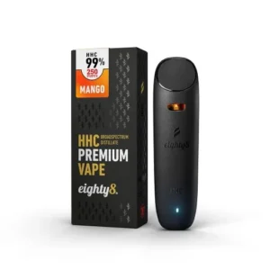 HHC Вейп-ручка Eighty8 - Mango 99% Broad Spectrum (0.5 ml.)