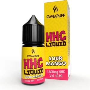 HHC Жидкость для вейп-ручки Canapuff - E-Liquid Sour Mango (1500 mg. HHC) - 10 ml.