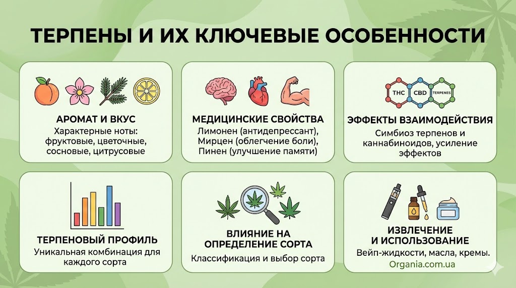 виды терпенов в каннабисе