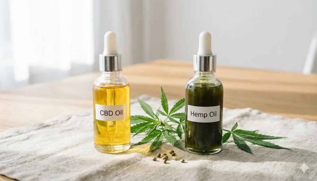 Сравнение чистого масла CBD и конопляного масла